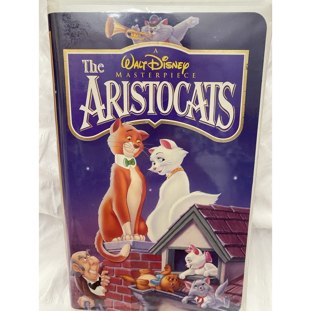 The Aristocrats VHS (Walt Disney, 1996) Masterpiece Collection ~ Clamshell